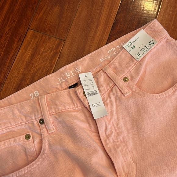 ⭐️ New J. Crew Mid Rise Slouchy Straight Size 28 - Picture 3 of 11